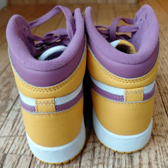 EUC Air Jordan 1 Retro High OG Brotherhood (GS) 5Y Purple Gold
